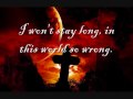 Dance With The Devil by Breaking Benjamin - Lyrics