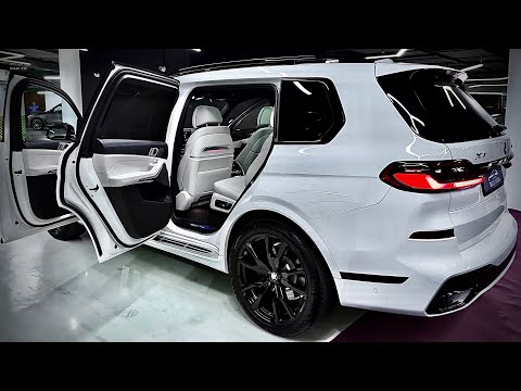 all new bmw x7 king of luxury suv  mineral white metallic