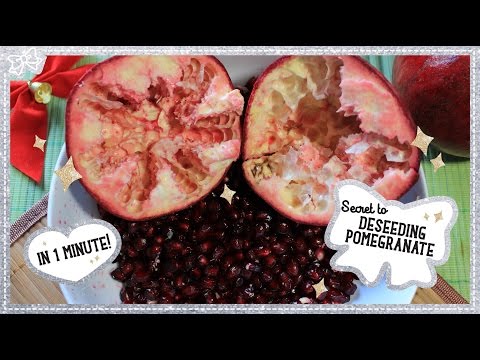 how to properly deseed a pomegranate