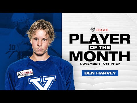 Ben Harvey - November U15 Prep Player of the Month