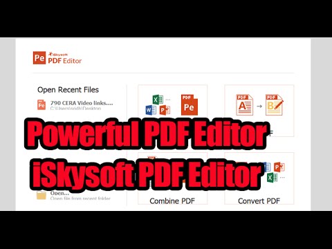 The Most Powerful PDF Editor with Plenty of Options - iSkysoft PDF Editor Review