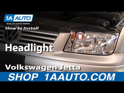 How To Install Replace Headlight Volkswagen Jetta 99-04 1AAuto.com