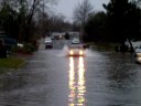 vw bug on flooded road