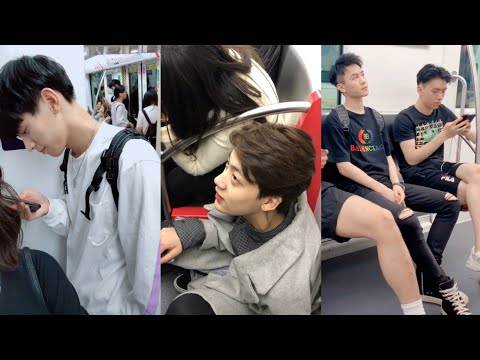 Handsome and Cute Boys Douyin/Tiktok China Subway edition