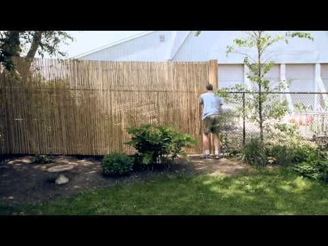 how to attach screening to fence