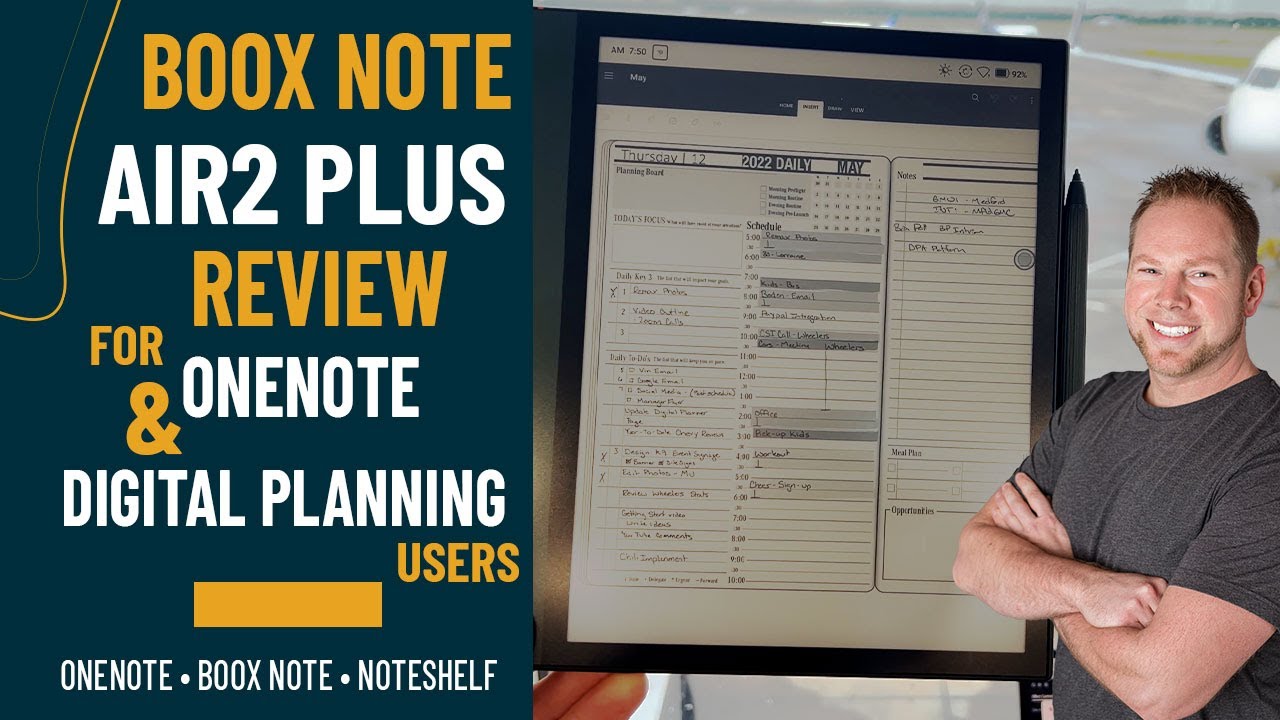 Onyx Boox Note Air 2 Plus Review with OneNote