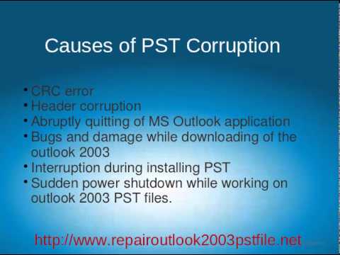 how to repair outlook 2003