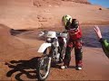 Motorcycle Madness Through A Pond
