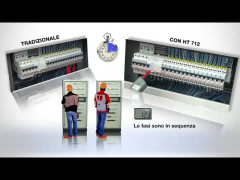 HT 712 MULTIMETRO DIGITALE A PENNA E SENSO CICLICO DELLE FASI A 1 TERMINALE