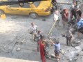 Filming of The Avengers in downtown Cleveland Thor and Captain America