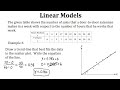 Click here to watch this video Linear Models PT 2