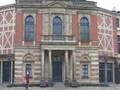 Walking around the Festspielhaus in Bayreuth, Germany