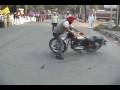 STUNT BY ENFIELD { BULLET BIKE MOTERCYCLE } ultimate wheelie SINGH IS KINGH