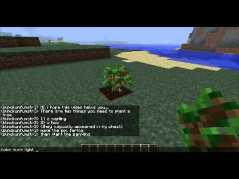 how to replant trees in minecraft