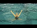 solo d'anais gosse kress des ballets nautique de strasbourg, aux championnats de france n1 junior de natation synchronis�e � andorre en mai 2008. film� lors des pr�liminaires.