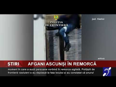Afgani ascunşi în remorcă