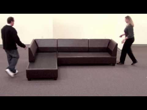 how to fasten sectional sofa