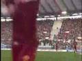 Roma-Lazio 1-1 Francesco Totti riprende la curva