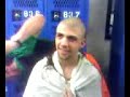 Austin getting his head shaved