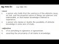 A Rational Outlet - Agnostics Do Not Exist