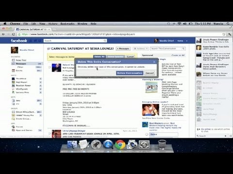 how to delete a message u sent on facebook