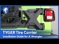 video thumbnail: Tire Carrier Kit Fit 2018-2022 Wrangler JL (Incl. 21-22 4xe, not for JK) TG-TR8J88818-j71jSteYvWg