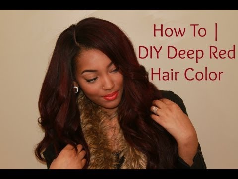 how to dye peruvian hair red