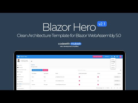 Blazor Hero - Clean Architecture Solution Template for Blazor WebAssembly