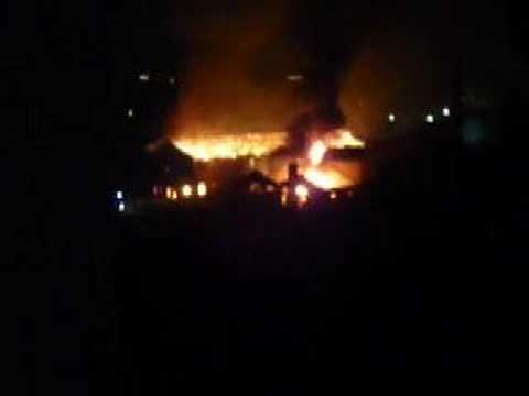 Incendio campo nomadi ex miralanza viale marconi