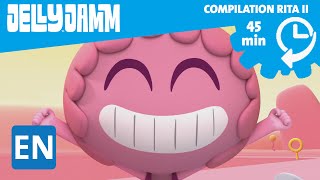 Jelly Jamm. Episode Compilation (45 min): Rita II. Cartoons in English for kids.