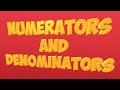 numerator and denominator song: fractions