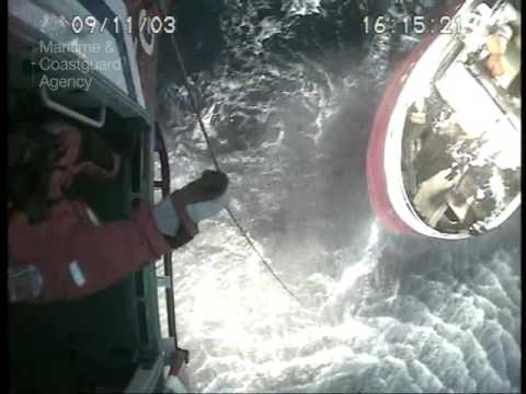 UK Coastguard helicopter’s 180-mile mission to save injured seafarer