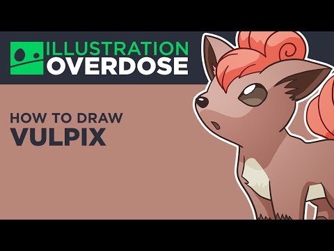 how to draw vulpix