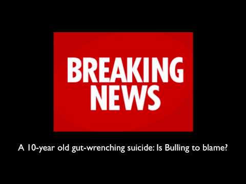 danewz1 - 10 year old gut wrenching suicide bullying blame.