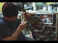 Can Yucel - Airbrushed Guitar with Numa Numa Skulls 2