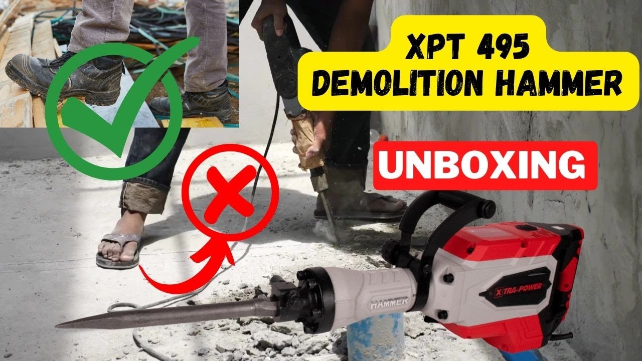 Unboxing the Ultimate Demolition Hammer XPT 495 A powerful tool for heavy-duty demolition projects
