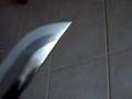 PAUL CHEN HANWEI BAMBOO SNAKE KATANA GREEN SAYA 1658G part1