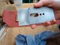 Sharpening a plane iron freehand