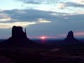 dawn in monument valley