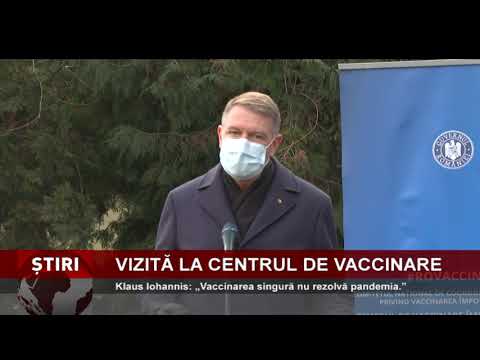Președintele Klaus Iohannis, în vizită la centrul de vaccinare de la Romexpo