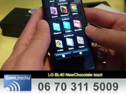 LG BL40 New Chocolate teszt vide�