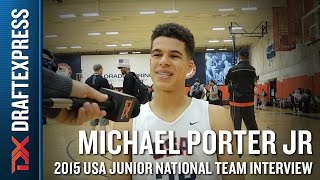 Michael Porter Jr 2015 USA Basketball Mini-Camp Interview