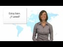spanish - http://www.SpanishDict.com/learn - Ready to start a conversation in Spanish? This lesson will teach you how to greet someone, tell them your name, and carry ...