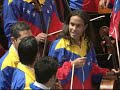Encore final de la OSJSB en Londres. Malambo y entrega de las chaquetas.