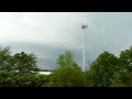 Giant Tornado running Parallel to train