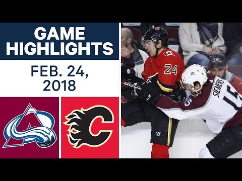Video: NHL Game Highlights | Avalanche vs. Flames - Feb. 24, 2018