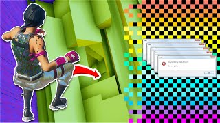 This IMPOSSIBLE Dropper CRASHED my game... *500 Deaths* (Fortnite Creative)