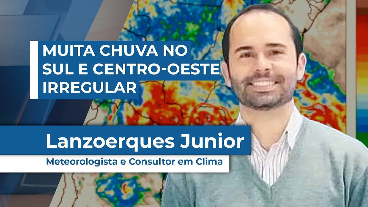 Primeira quinzena de dezembro com muita chuva no Sul e tempo mais irregular no Centro-Oeste