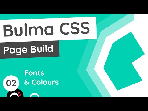 Bulma Tutorial (Product Page Build) #2 - Fonts & Colours