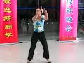 One of the Fudan Universities' Foreign Students Dorm staff is taking off on the dancefloor
